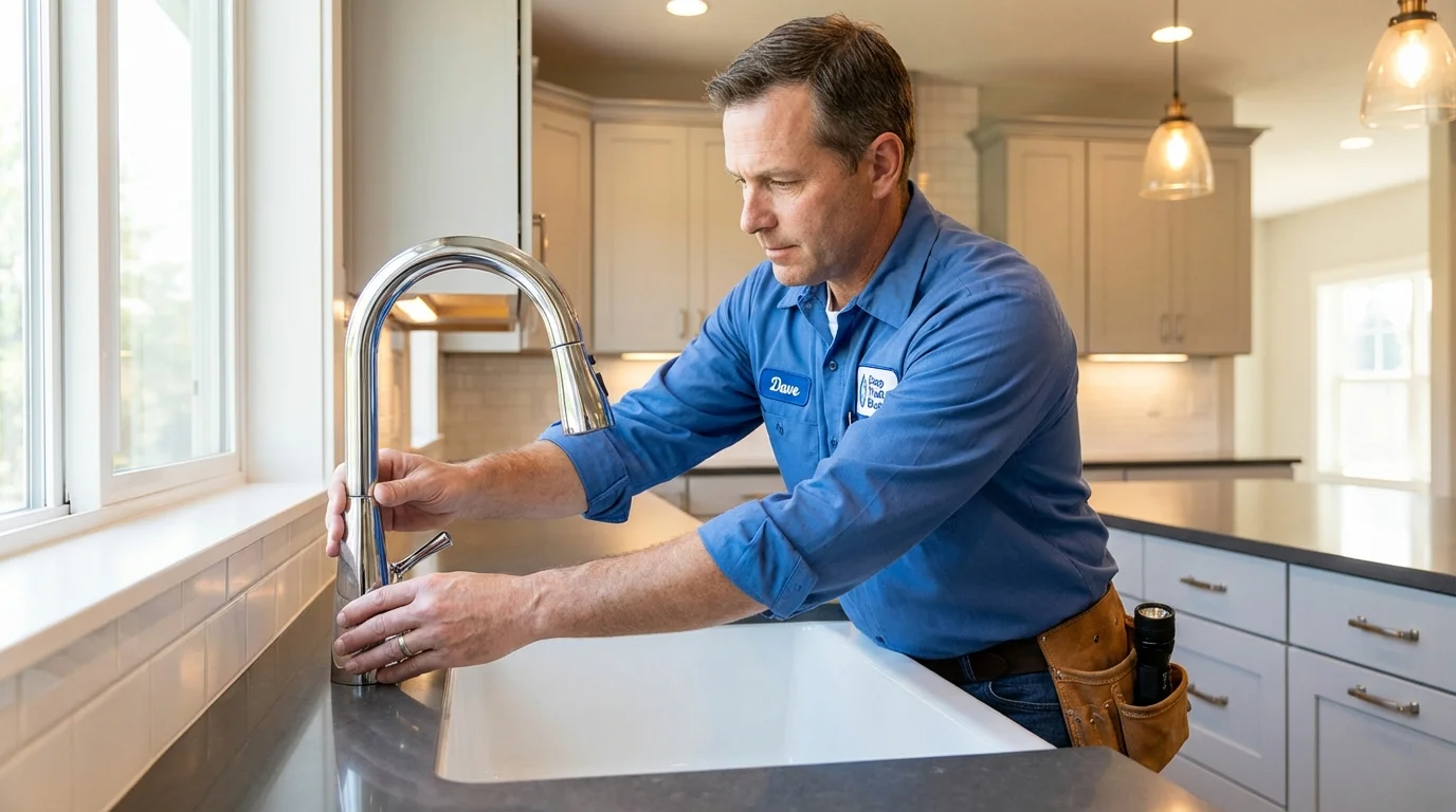 Kitchen faucet installation by Johns Plumbing LLC in Montrose